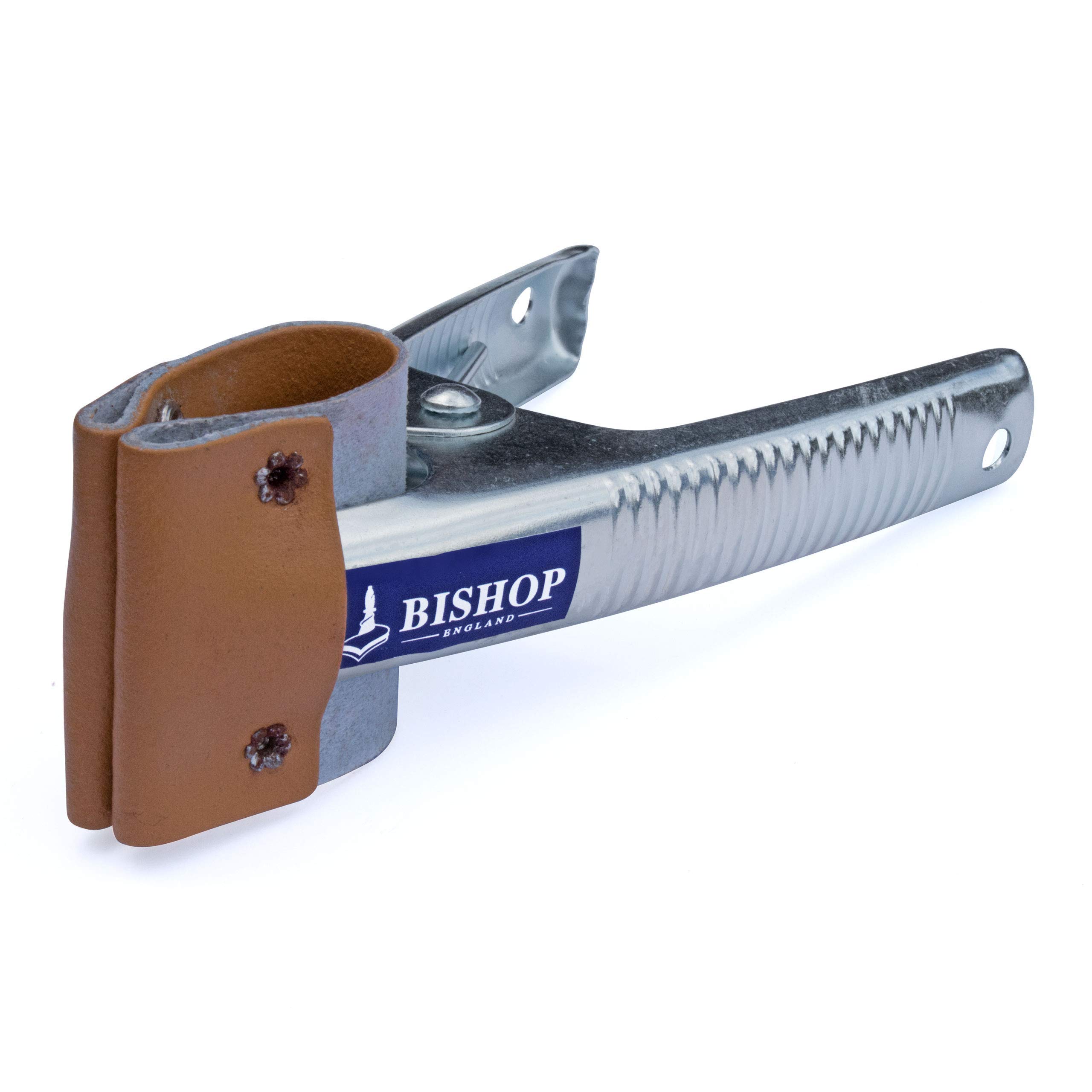 Bishop 50mm Metal Spring Clamps Market Stall Clips with Heavy Duty Leather Jaw Covers (Clips and jaw Covers, Qty: 6)