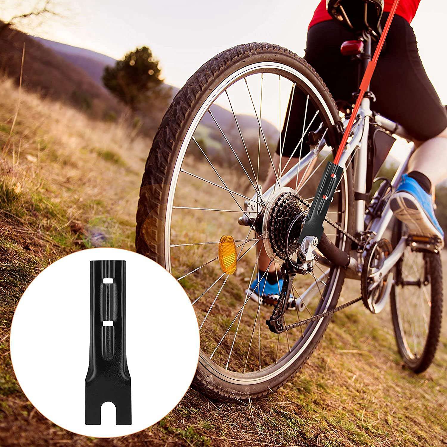 Vlaggenmast Fiets Vlag - Waterdichte 2,2 m Outdoor Vlaggen