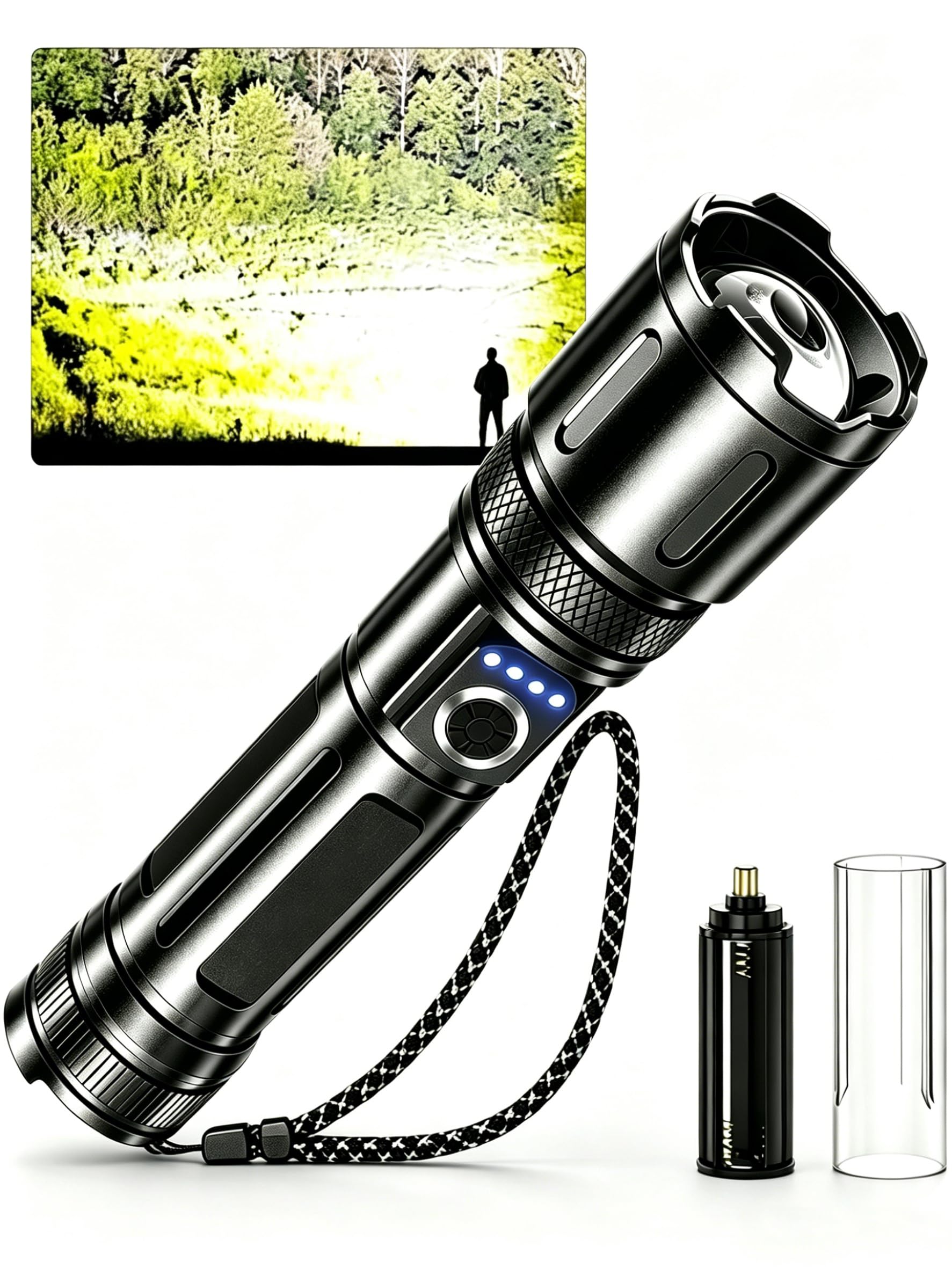 Amazon.co.jp: 【充電式/単4電池対応】懐中電灯 強力 防災 超高輝度
