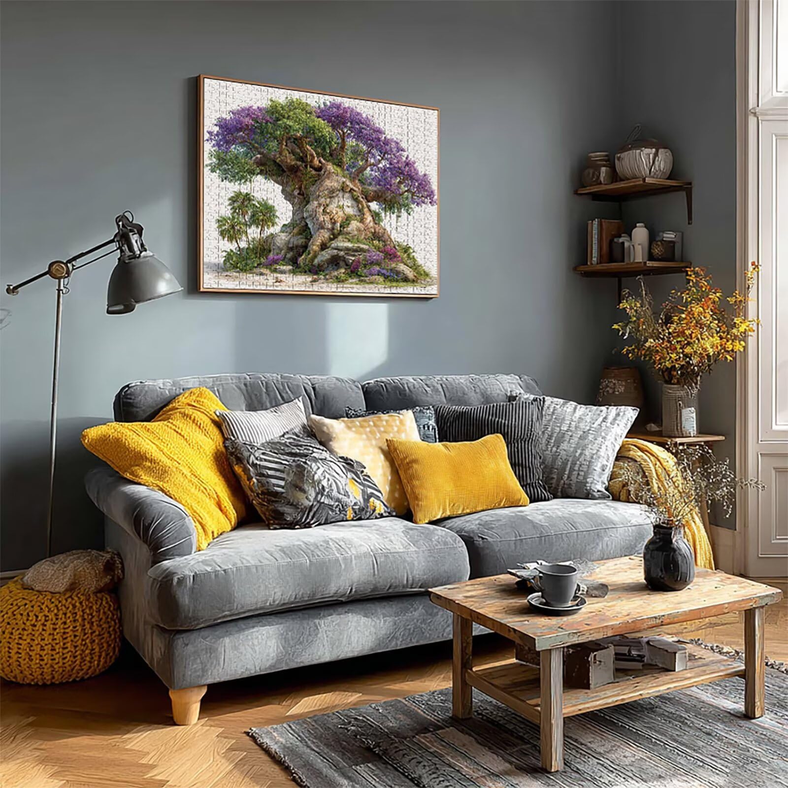 Puzzle z roślinami, 5000 elementów dla dorosłych, drewniane puzzle "zrób to sam", 156 x 105 cm, drewniane puzzle dla całej rodziny, dekoracyjne puzzle i prezenty, duże, inteligentne puzzle, prezent
