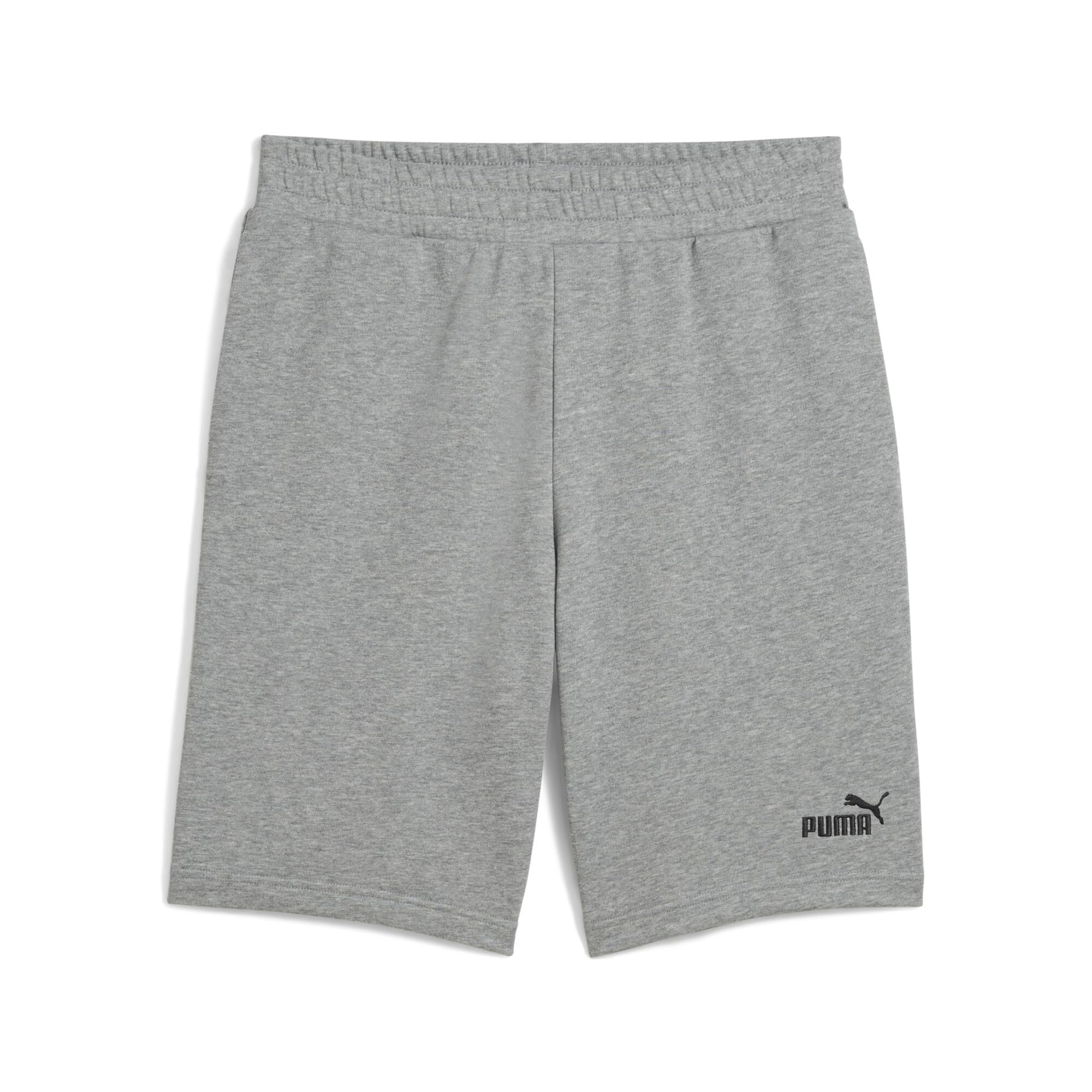 PUMA Mens No. 1 Logo 10" Knitted Shorts, Medium Gray Heather, L EU