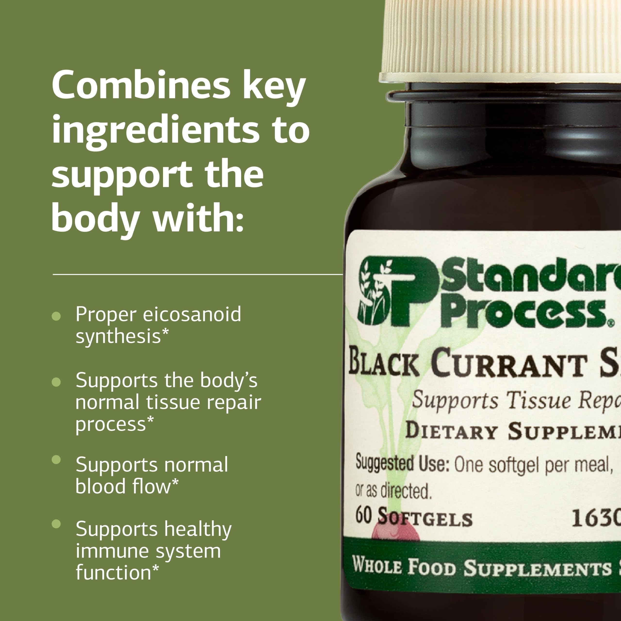 Standard Process Black Currant Seed Oil, Tissue Repair Support, 60 Softgels — Amazon image 4