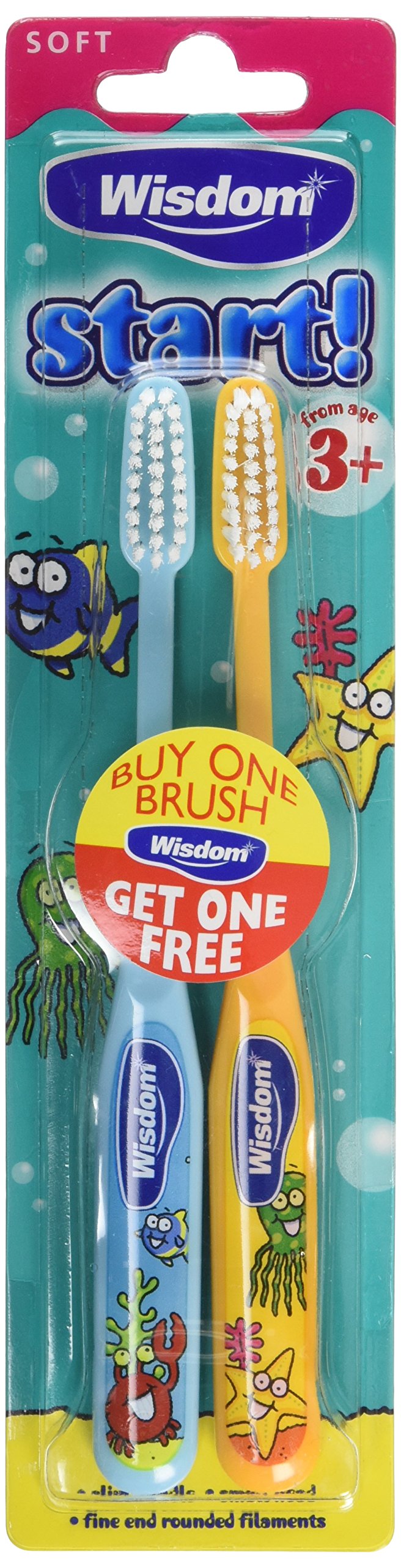 Wisdom Start Kids Toothbrush - Pack of 16