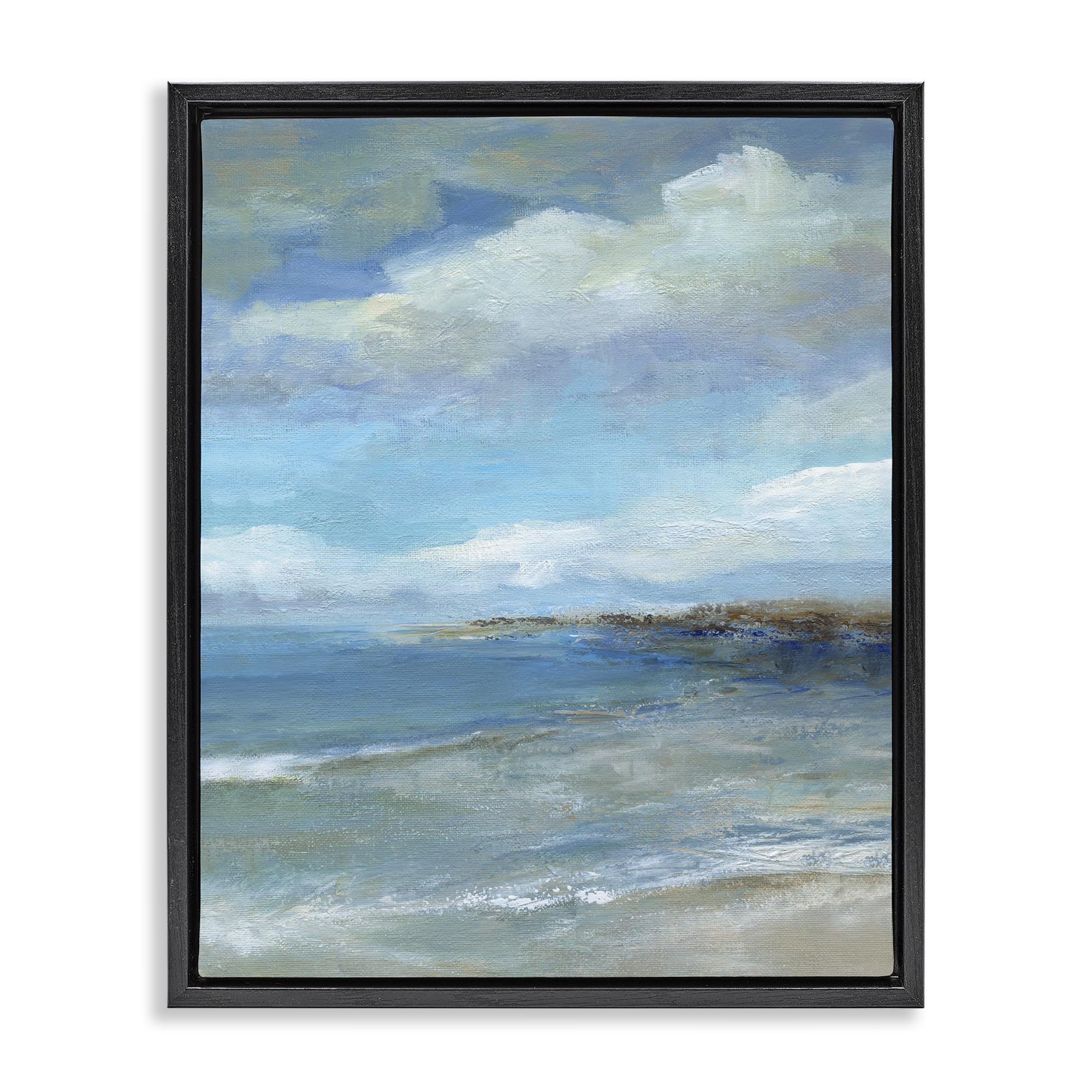 'Shore's Calm Breeze'| Floating Frame Canvas Art