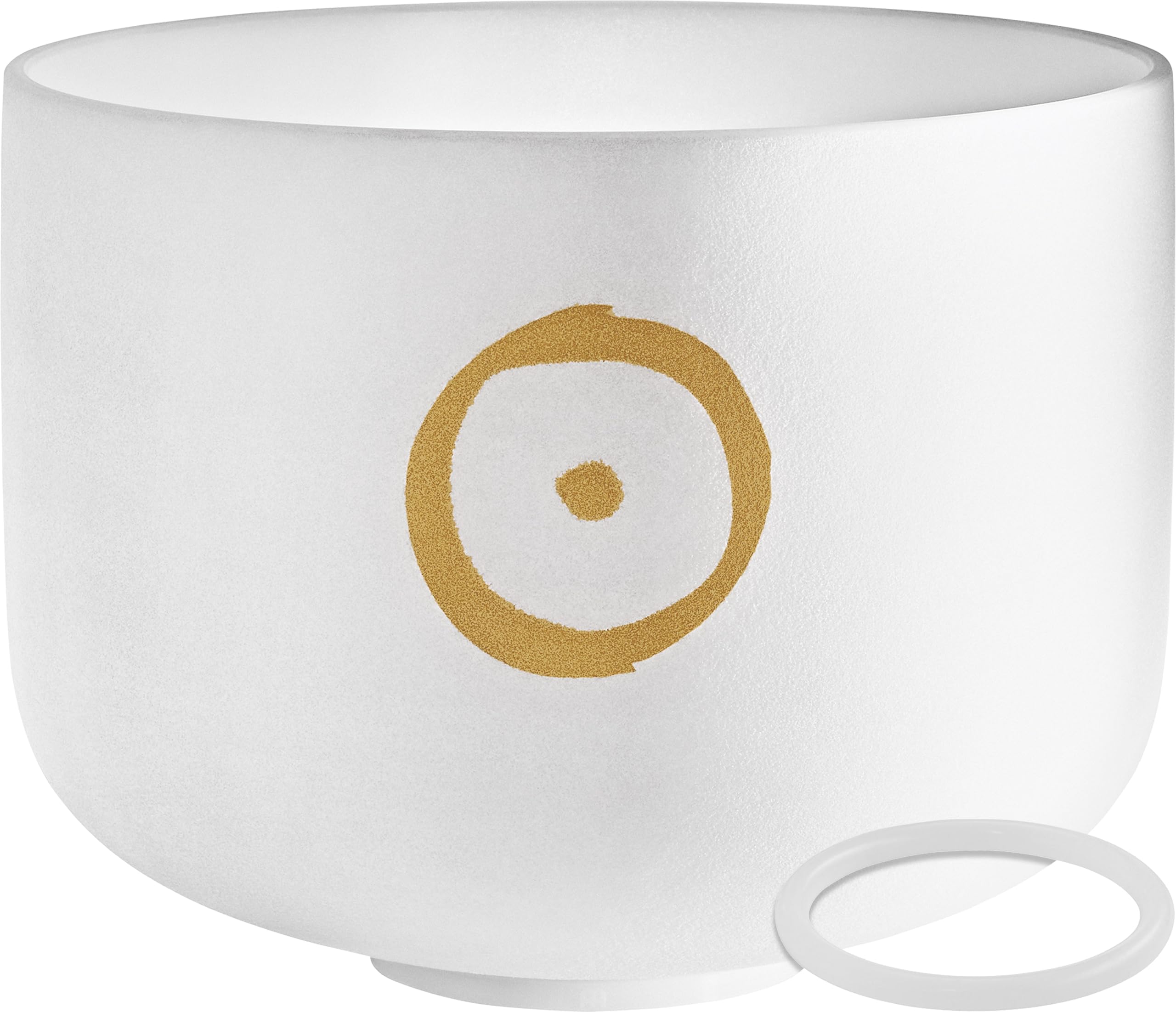 Sonic Energy 12 Zoll Kristallklangschale Sonne – 126,22 Hz, Ton H3, Solarplexuschakra – Für Meditation, Yoga, Klangheilung – Inkl. Silikonring (PCSB12S)
