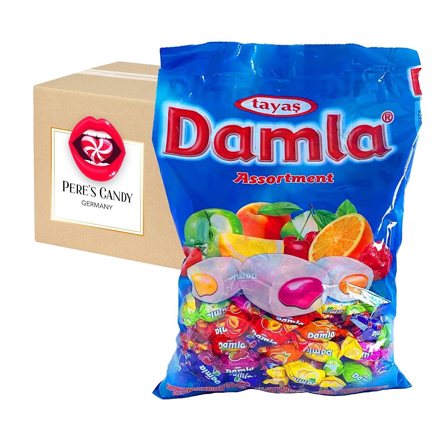 DAMLA 1kg Kaubonbons Frucht Mix gef llt Fruchtgummi mit F llung