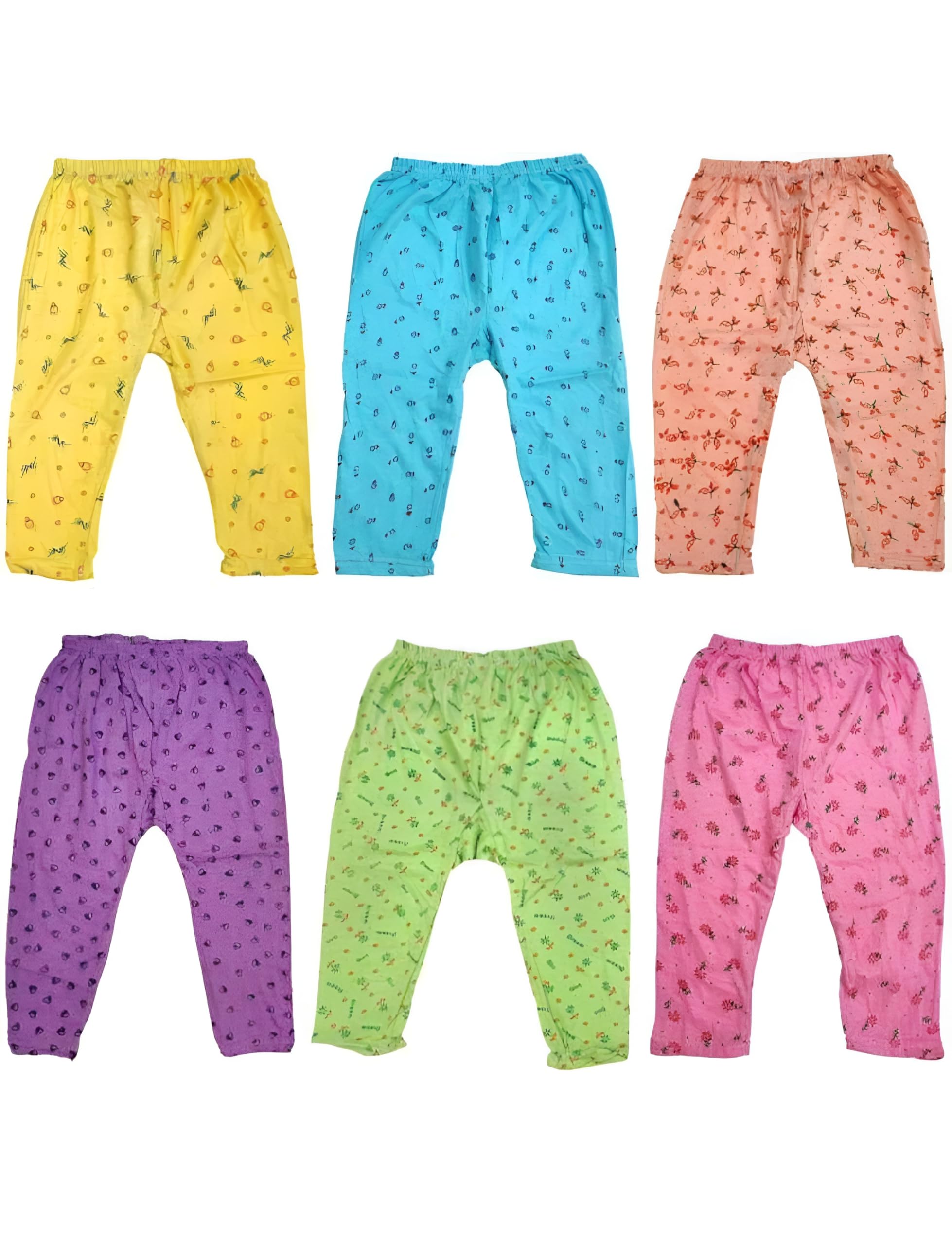 Baby Boys and Girls Multicolour Printed Cotton Pyjami, Pack of 6, Summer Wear-image-36
