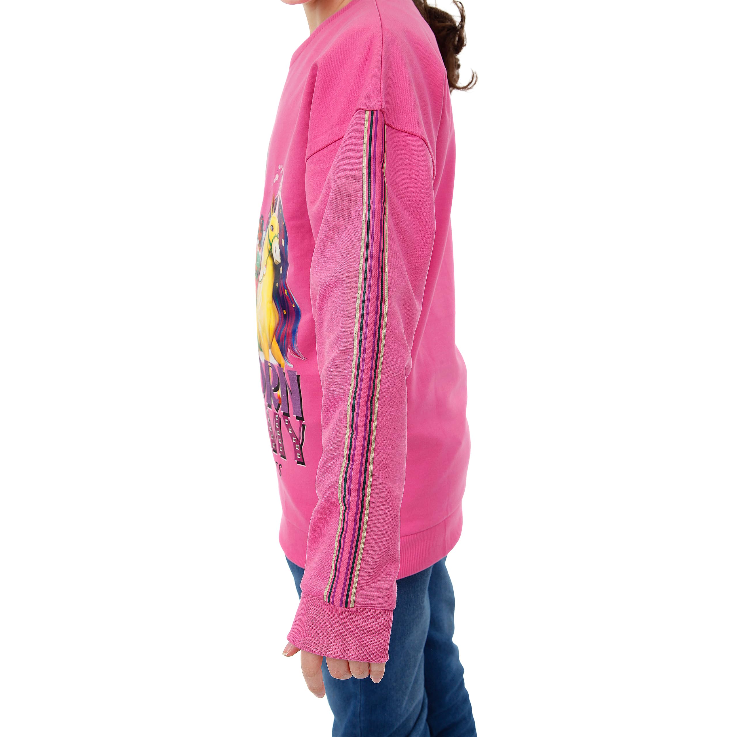 Bluza Dla Dziewcząt Z Akademii Jednorożców | Bluza Z Jednorożcem Dla Dziewcząt | Bluza Dla Dzieci Sophia I Wildstar | Różowy 122