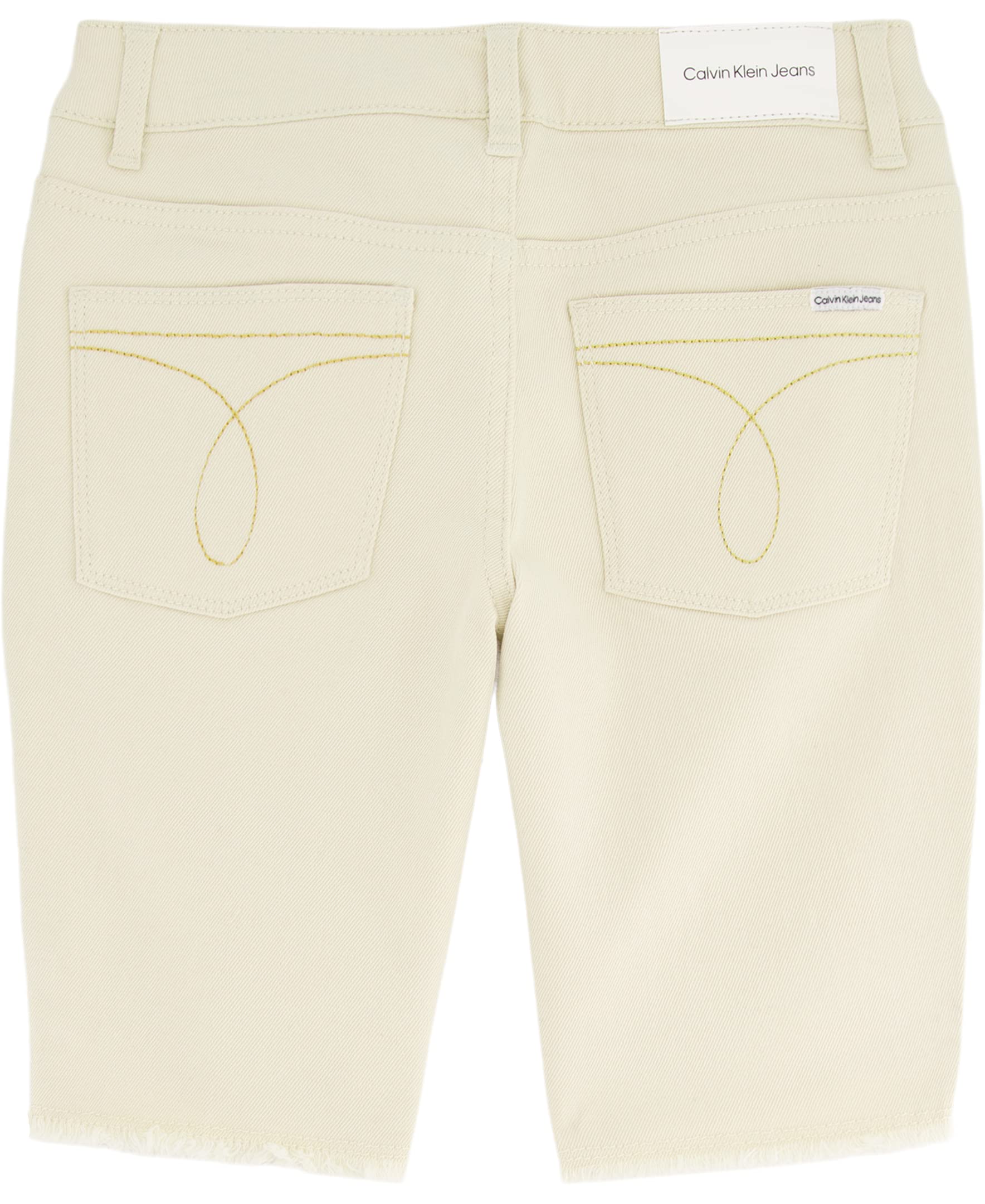 Calvin Klein Bermuda Jean, Denim Elasticizzato, vestibilità Skinny, Orlo Arrotolabile Pantalocini Bambine e Ragazze