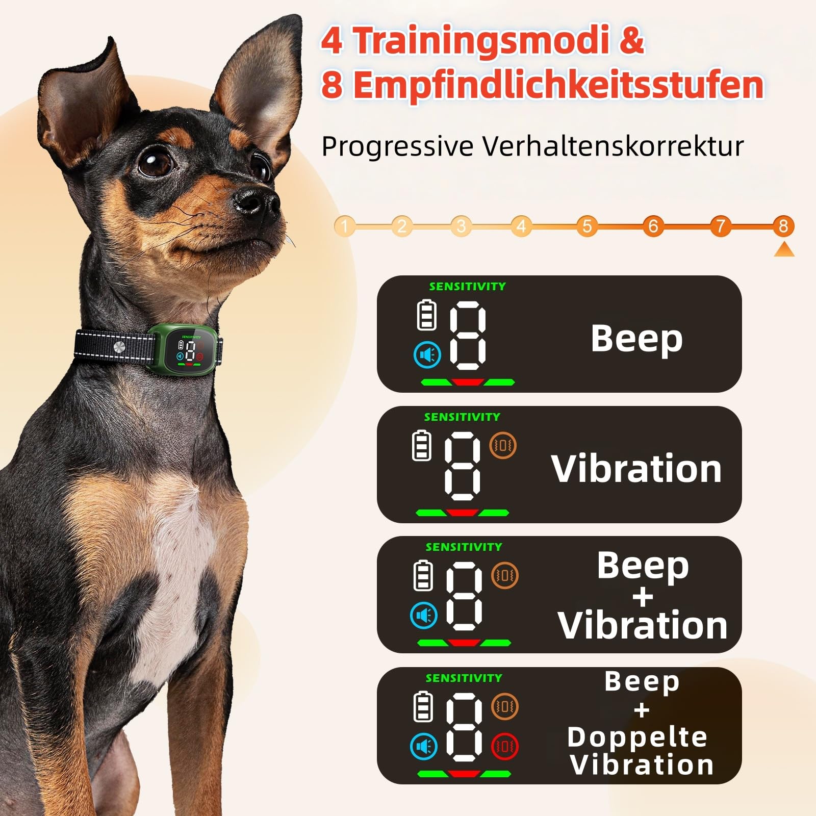 AAFGVC Barkey – Haustierfreundliches Halsband, Das übermäßiges Bellen Reduziert – Eignet Sich Für Den Täglichen Gebrauch Und Auf Reisen Und Gibt Ihnen Sicherheit. (Schwarz