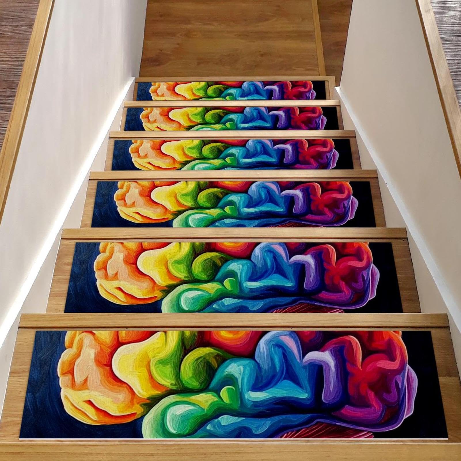 Tapis d'escalier antidérapants marches en bois protection chien enfant