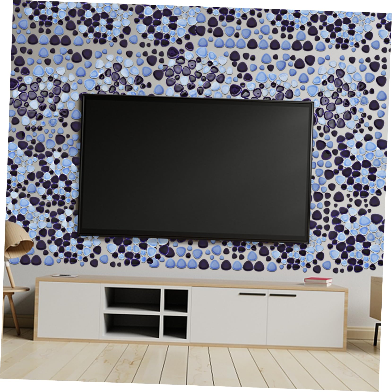 STOBOK 1bolsa Azulejos De Mosaico Piedras Únicas Para Hacer Guijarros y Azulejos De Piedra Material Para Diy De Guijarros Para Proyectos De Decoración Interiores y Exteriores