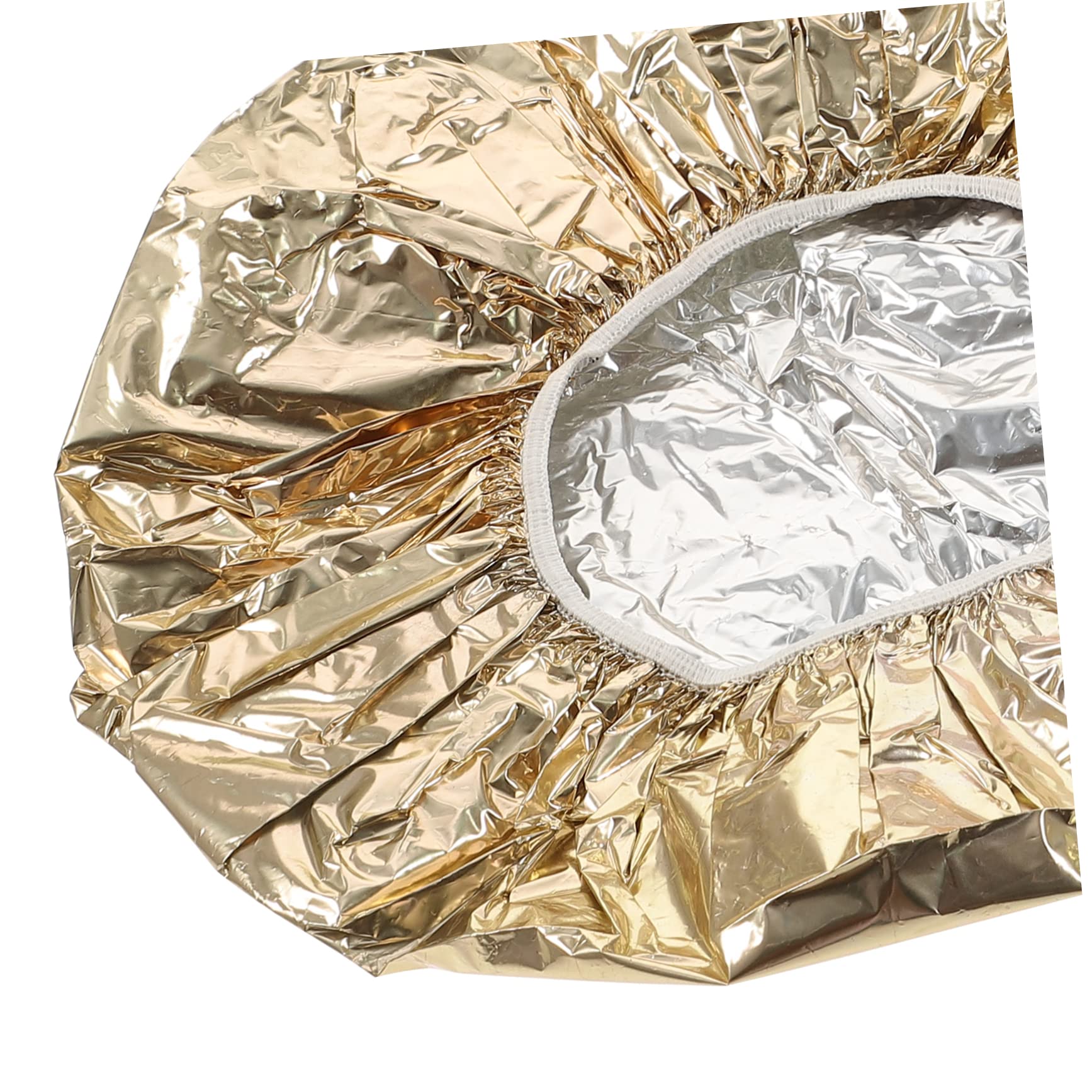 IWOWHERO Tin Foil Hair Caps Reusable Deep Conditioning Hair Coloring Hat Hair Processing Cap Set Salon Supplies
