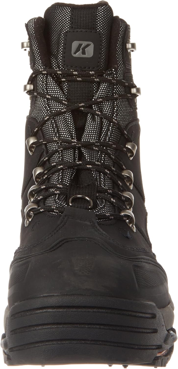 Korkers SnowJack with SnowTrac and IceTrac Outsoles Outdoor Boots 12 Black