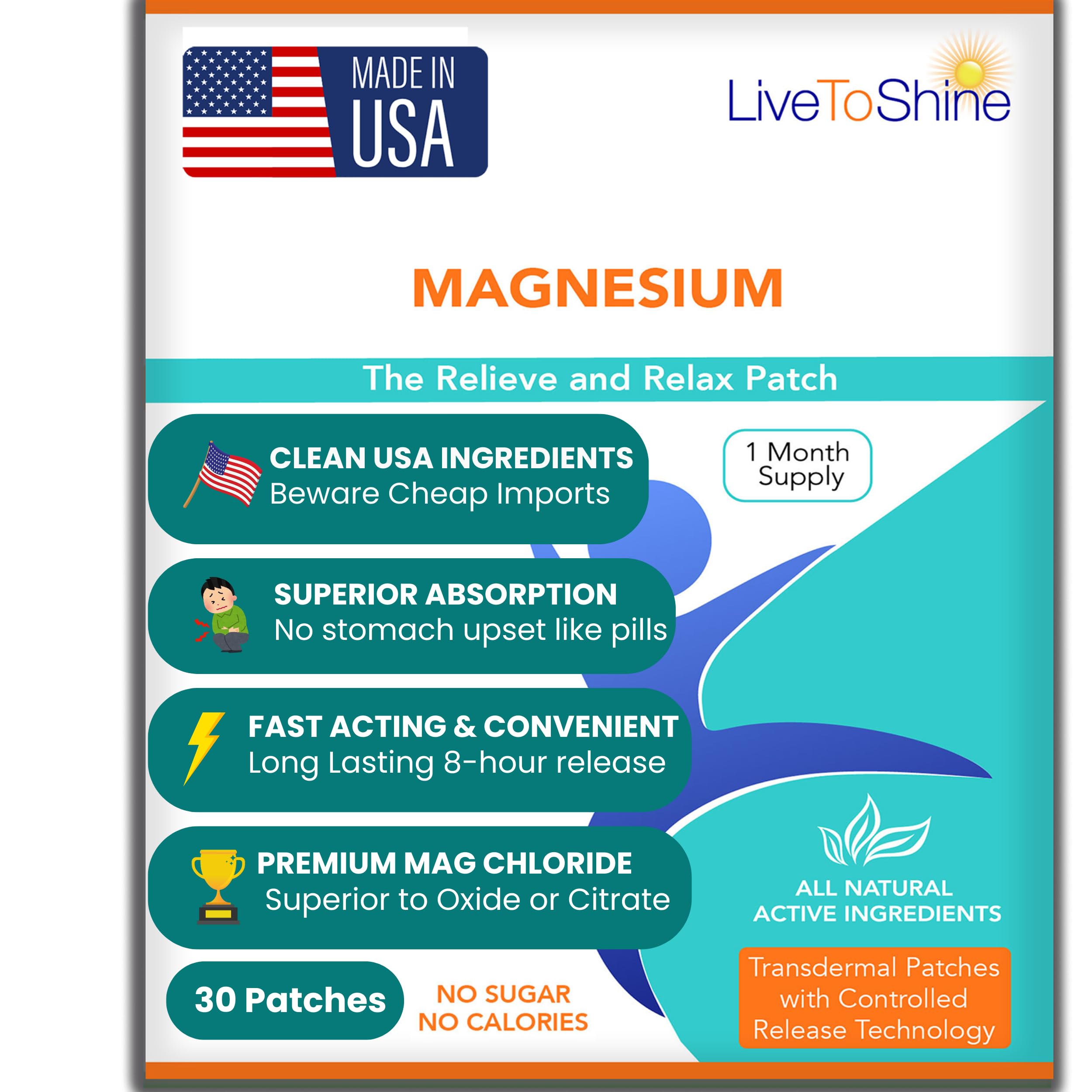 Live To Shine Magnesium Patches