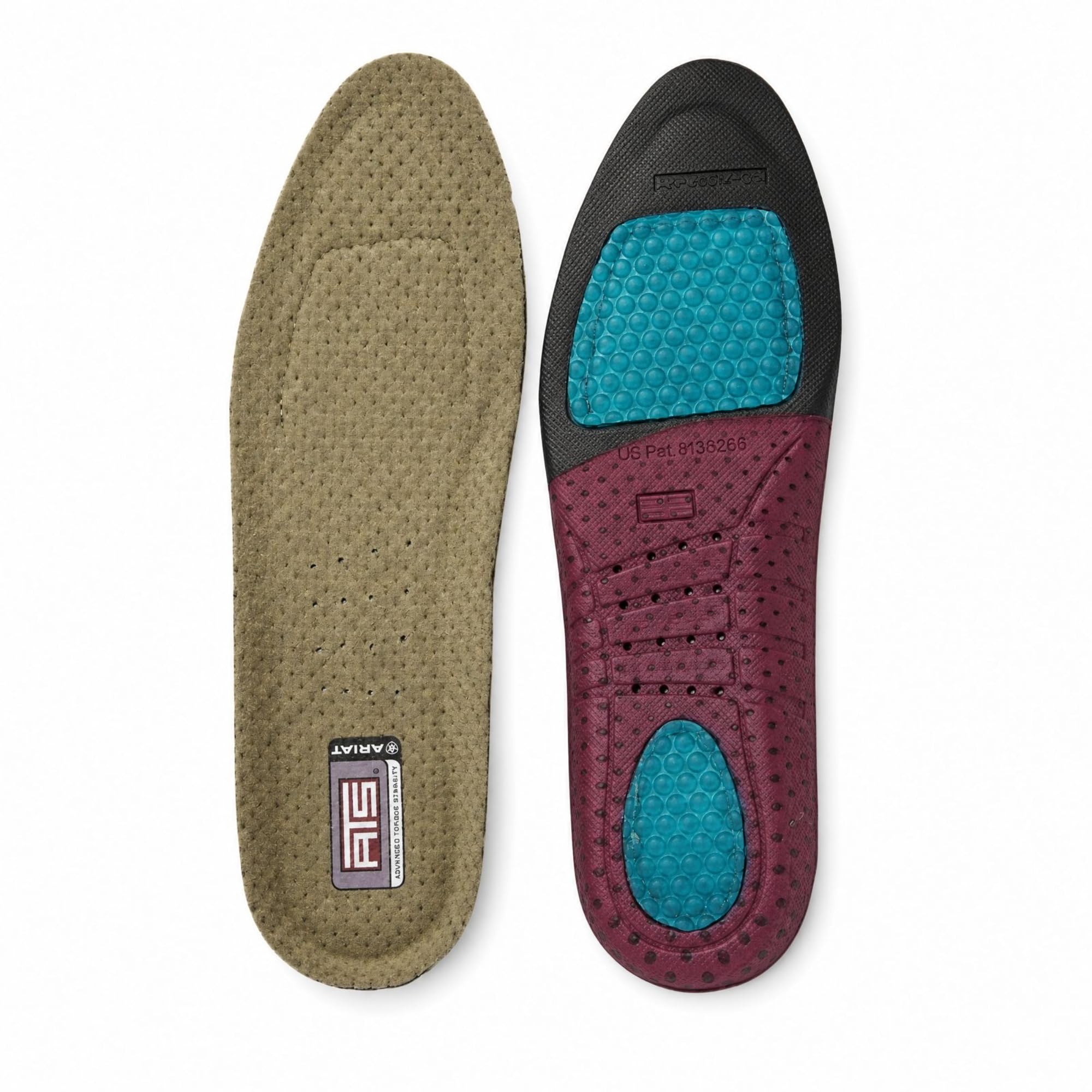 ARIAT Women's ATS Round Toe Insole, Gel Cushion Footbed