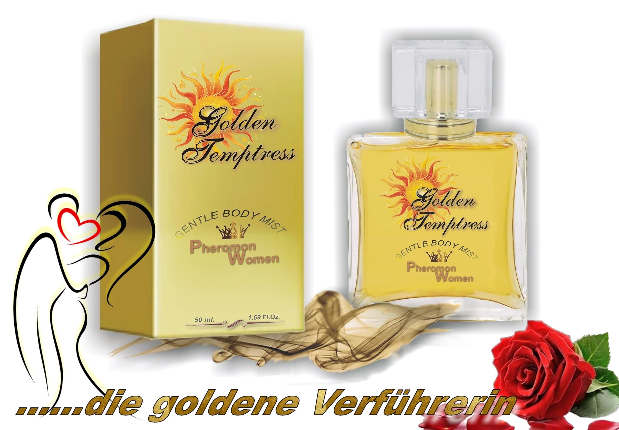 Perfume de feromonas para mujer sexi – Golden Temptress – Gentle Body