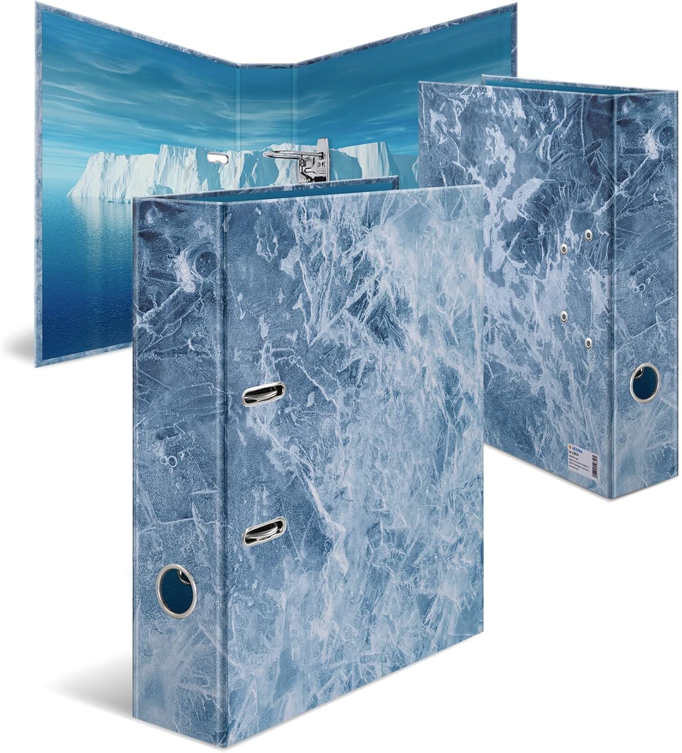 HERMA 19650 A4 Nature Ice Folder, 7 cm Wide, Sturdy Cardboard, Coloured Outer and Inner Print with Touchtic Finish, Recipe Folder, Ring Binder, Lever Arch File, Office Folder, Motif Folder
