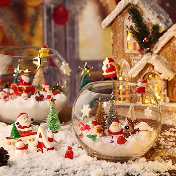 Amazon | 96個 ミニチュアオーナメント スノードームキット DIY