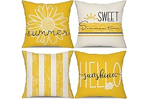 DFXSZ 18x18 Outdoor Summer Pillow Covers Set of 4