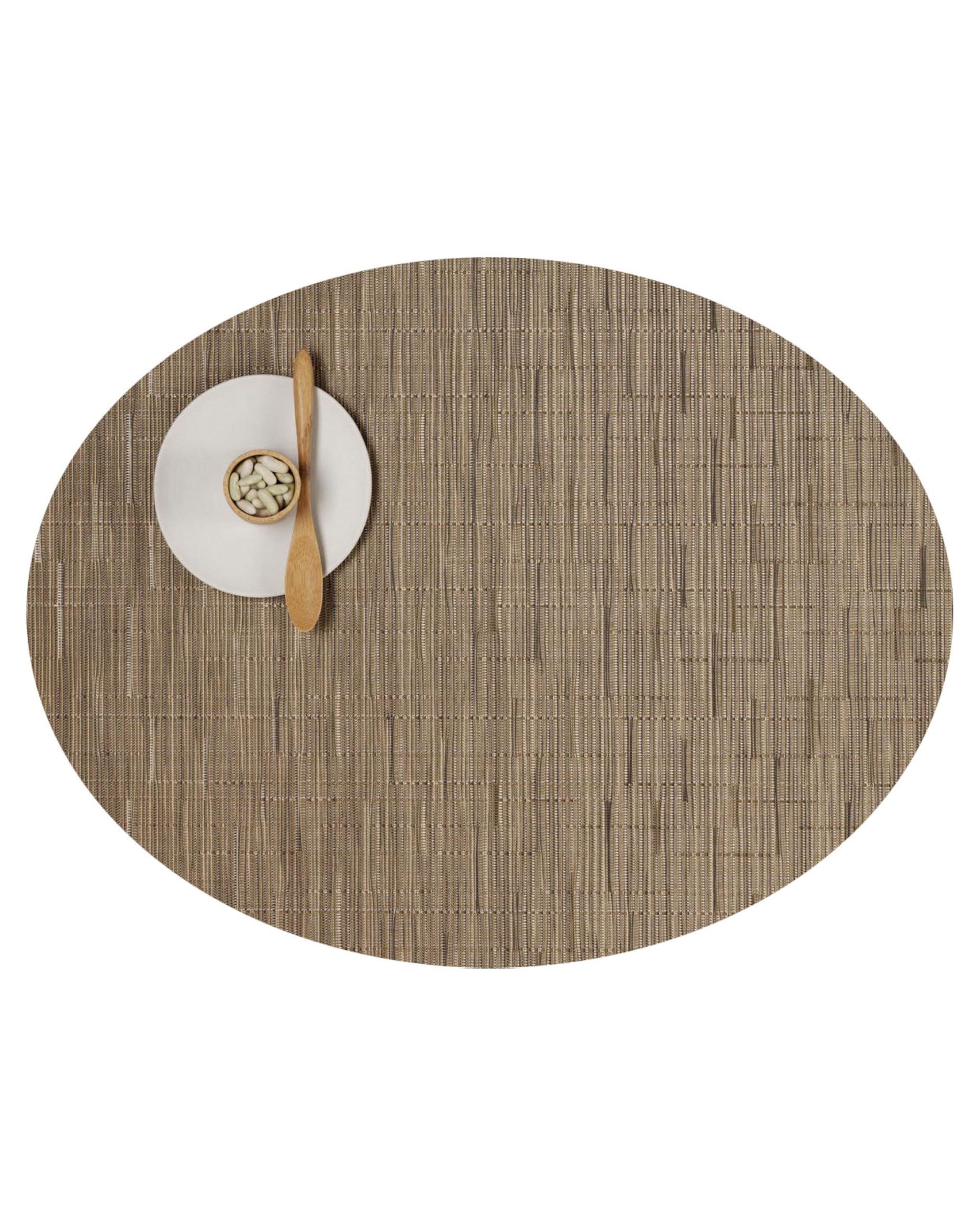 Amazon.com: Chilewich Bamboo Placemats Set of 4 - Woven Oval