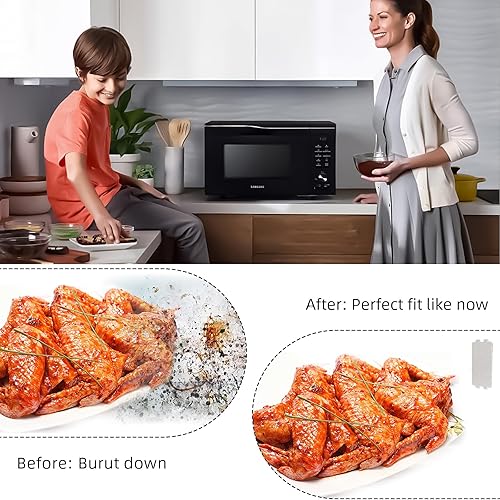 Miniatura 6 de 10 piezas de horno de microondas, cubierta universal de guía de ondas, láminas de mica de mica, accesorios de aislamiento térmico supergruesos,