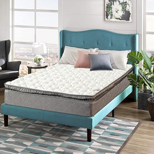 Greaton, 10-Inch Pillow Top Foam Encased Medium Plush for Advanced Back Support Mattress, Queen Best Back Supporter Mattresses