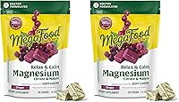 Vista 10 de MegaFood Relax + Calm - Masticables suaves de magnesio - Suplemento de magnesio de citrato y malato - Sin gluten, vegetariano y hecho sin lácteos ni