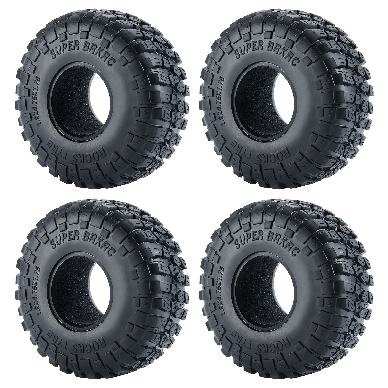 Runup RC 1.9 Reifen Crawler Reifen für 1/10 RC Rock Crawler Axial SCX10 90046 TRX4 TRX-6 D90, 4PCS