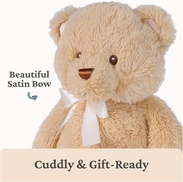 GUND My First Teddy Bear 10-Inch Tan Stuffed Animal for Ages 0+ | Babys First Friend; Newborn Safe Toy Encourages Tactile Sensory Learning and Self-Soothing During Early Pretend Play