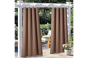 NICETOWN Waterproof Patio Curtains: Outdoor Shelter, Year-Round Comfort
