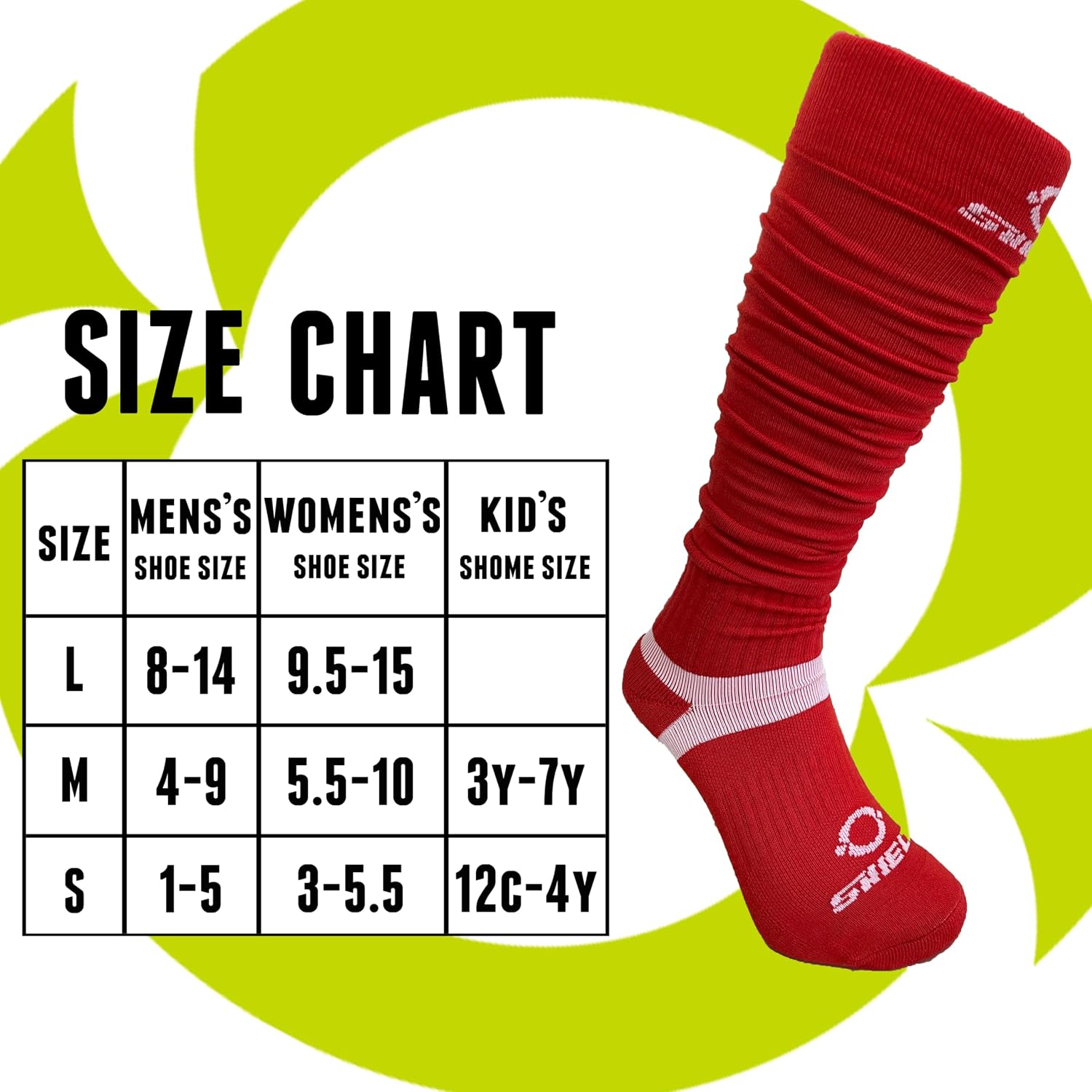 O SHIELD Football Scrunch Socks