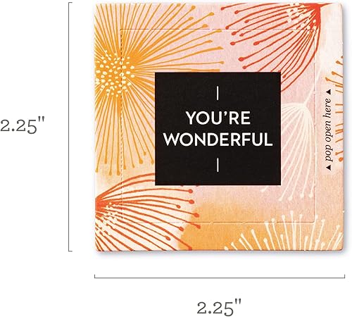 Miniatura 6 de Compendium - Tarjetas plegables ThoughtFulls, con texto en inglés You're Wonderful, 30 tarjetas desplegables, cada una con un mensaje inspirador