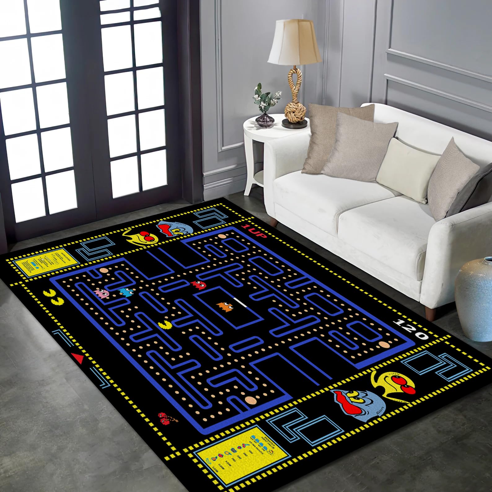 Amazon.com: TABKER Classic Arcade Games Rug Retro 90s Arcade