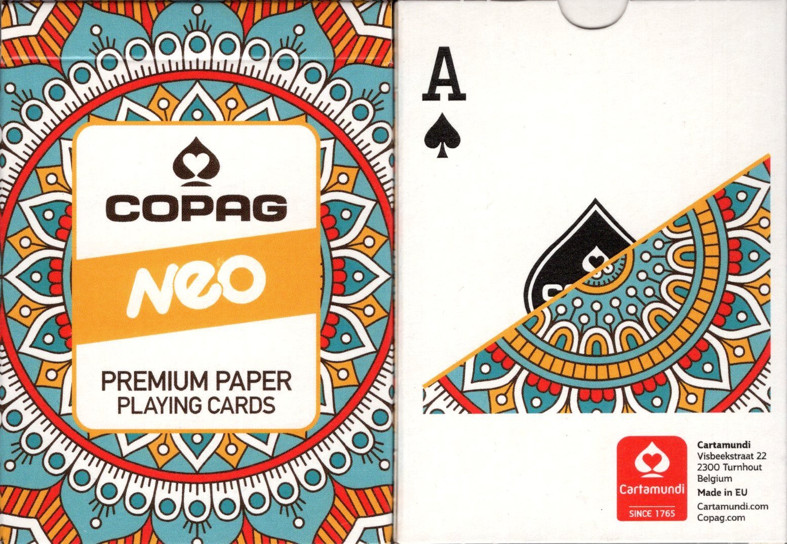 Neo Series Playing Cards Cartamundi - Mandala, Nature & Waves (Mandala)