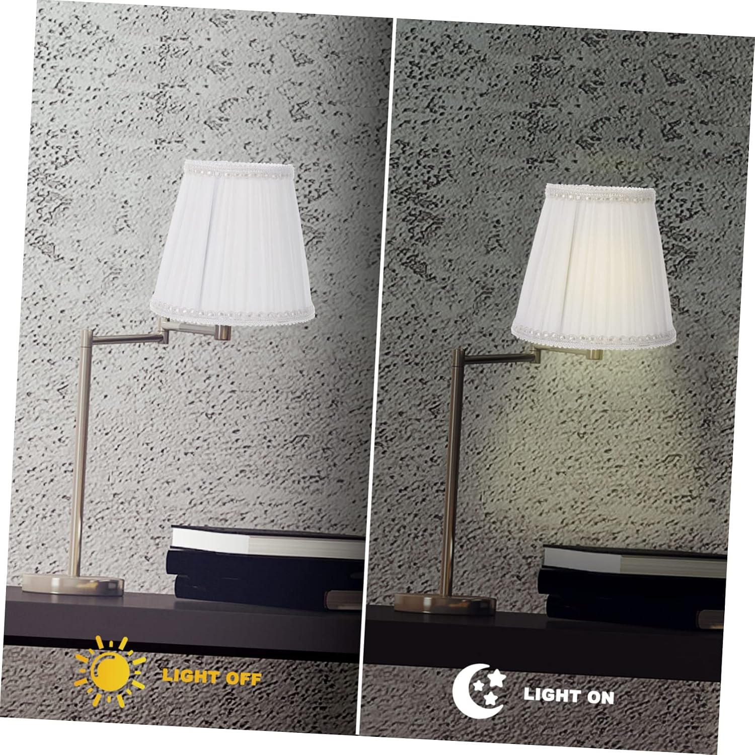 TOYANDONA 1pc Cloth Lamp Shade Easy to Install Decorative Cover for Chandelier Floor and Table Lamps Stylish Design for Bedroom Living Room