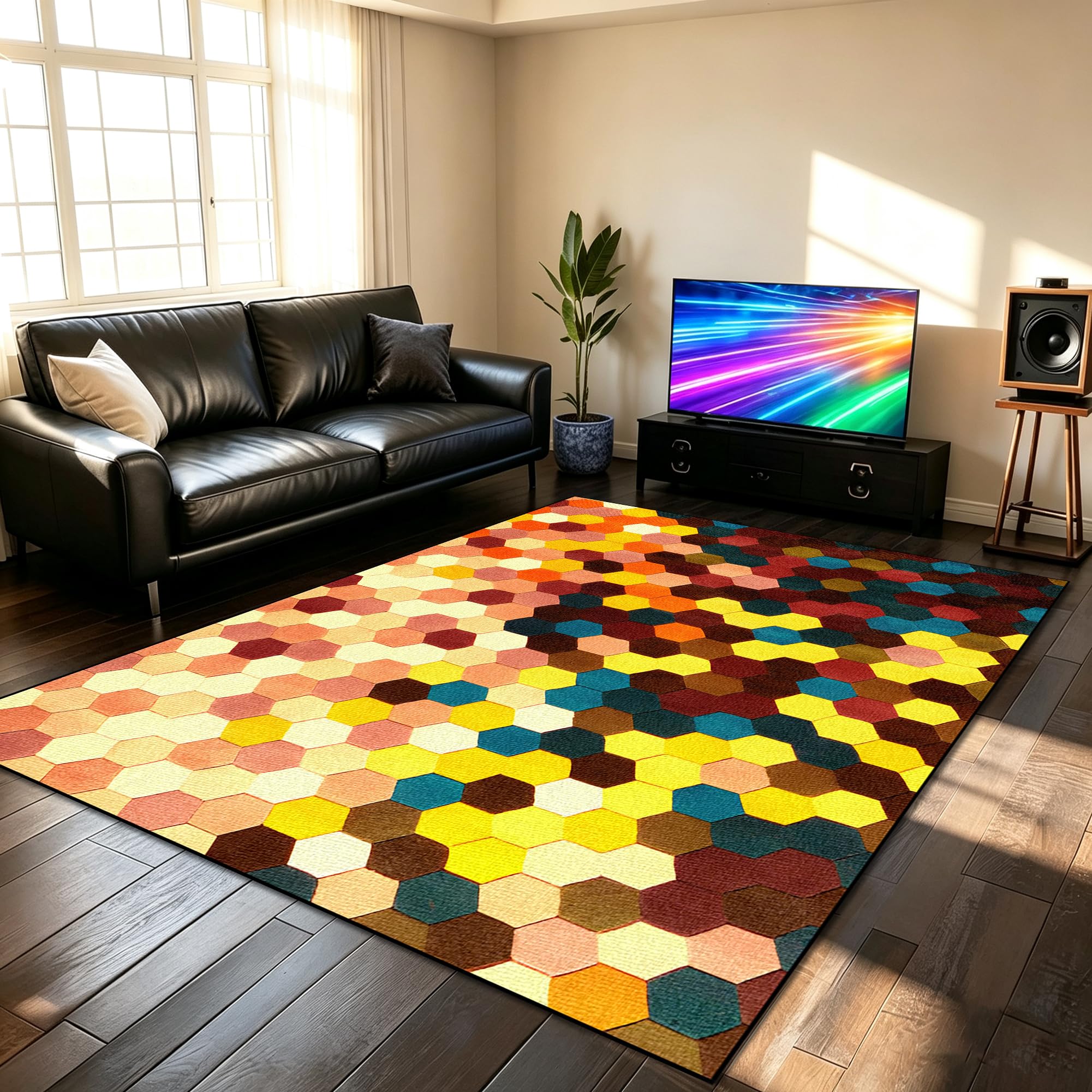 Tapis Chaise de Bureau Gaming Tapis de Sol pour Bureau Plancher de Bois