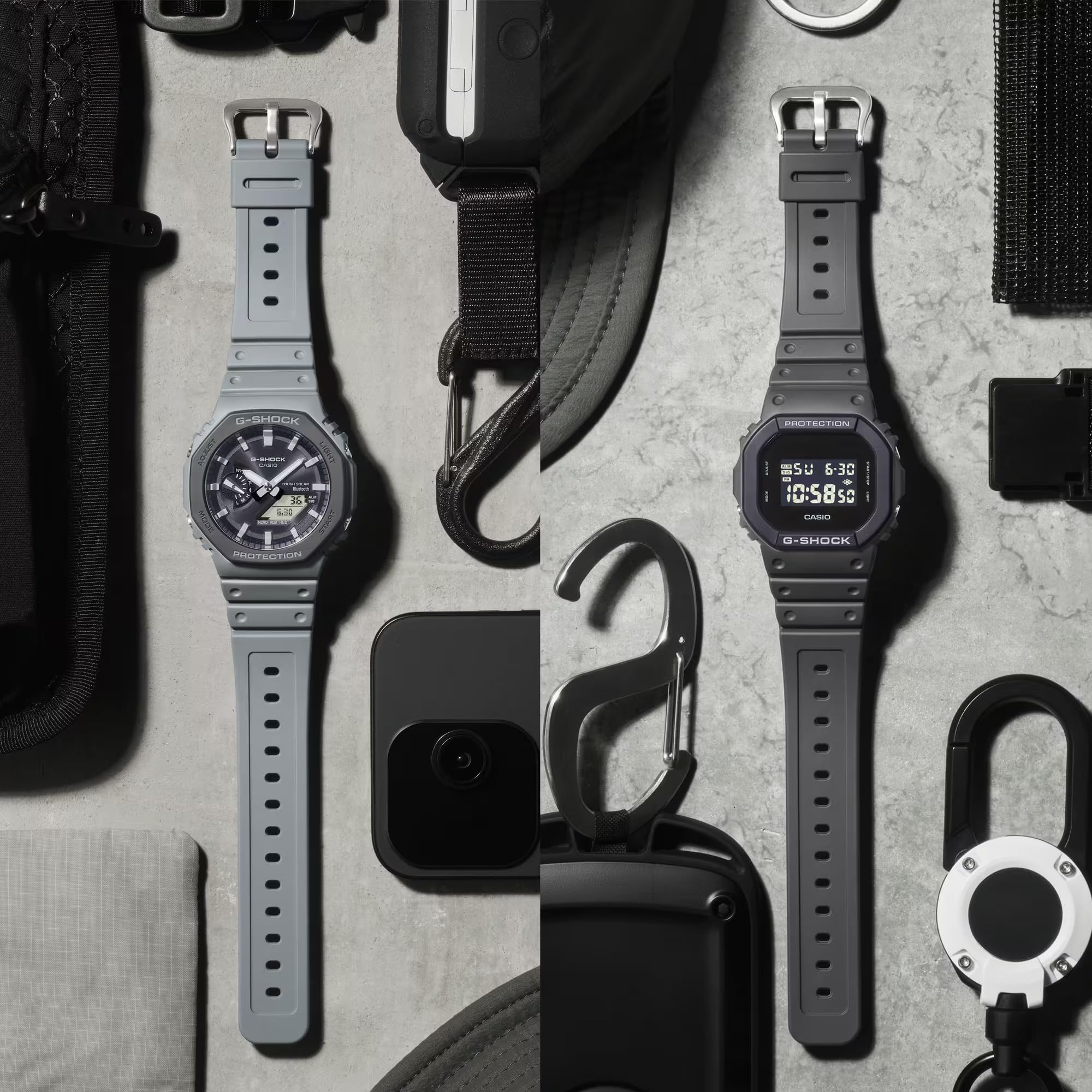 Casio Reloj analógico y Digital para Hombre con Correa de Resina DW-5610UU-8DR