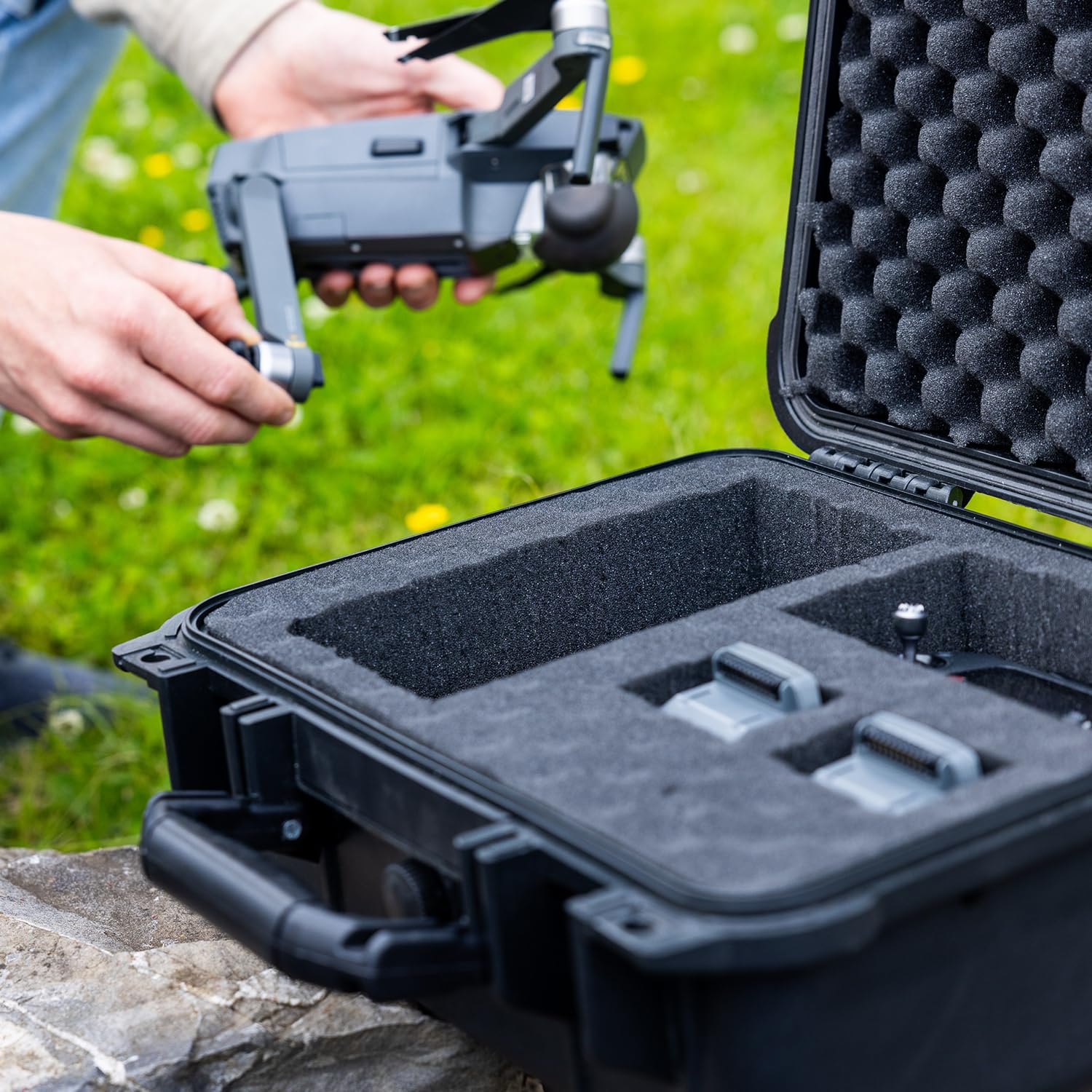 Rasterschaumstoff 2er Set 405x305x50mm - Würfelschaum Für Koffer & Werkzeugkasten