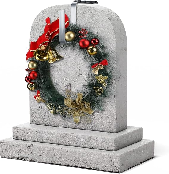 Loopeer 2 Pcs 711 Inch Metal Headstone Wreath Hanger