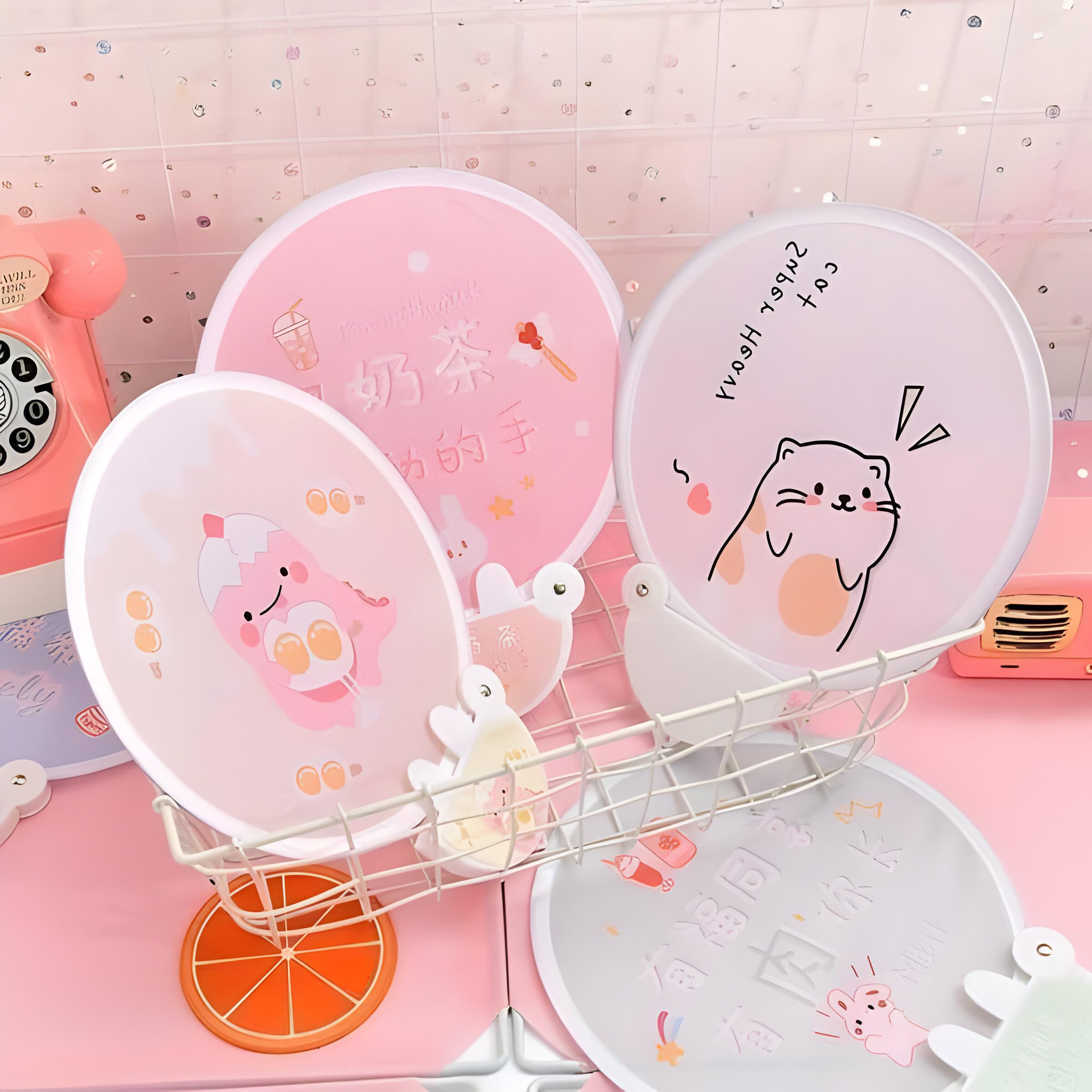 ALI SHIPPING Portable Baby Folding Cloth Fan - Compact and Adjustable Cooling Fan for Infants, Perfect for Travel, Strollers, and Hot Weather | Lightweight and Folding Design for Easy Use-image-14
