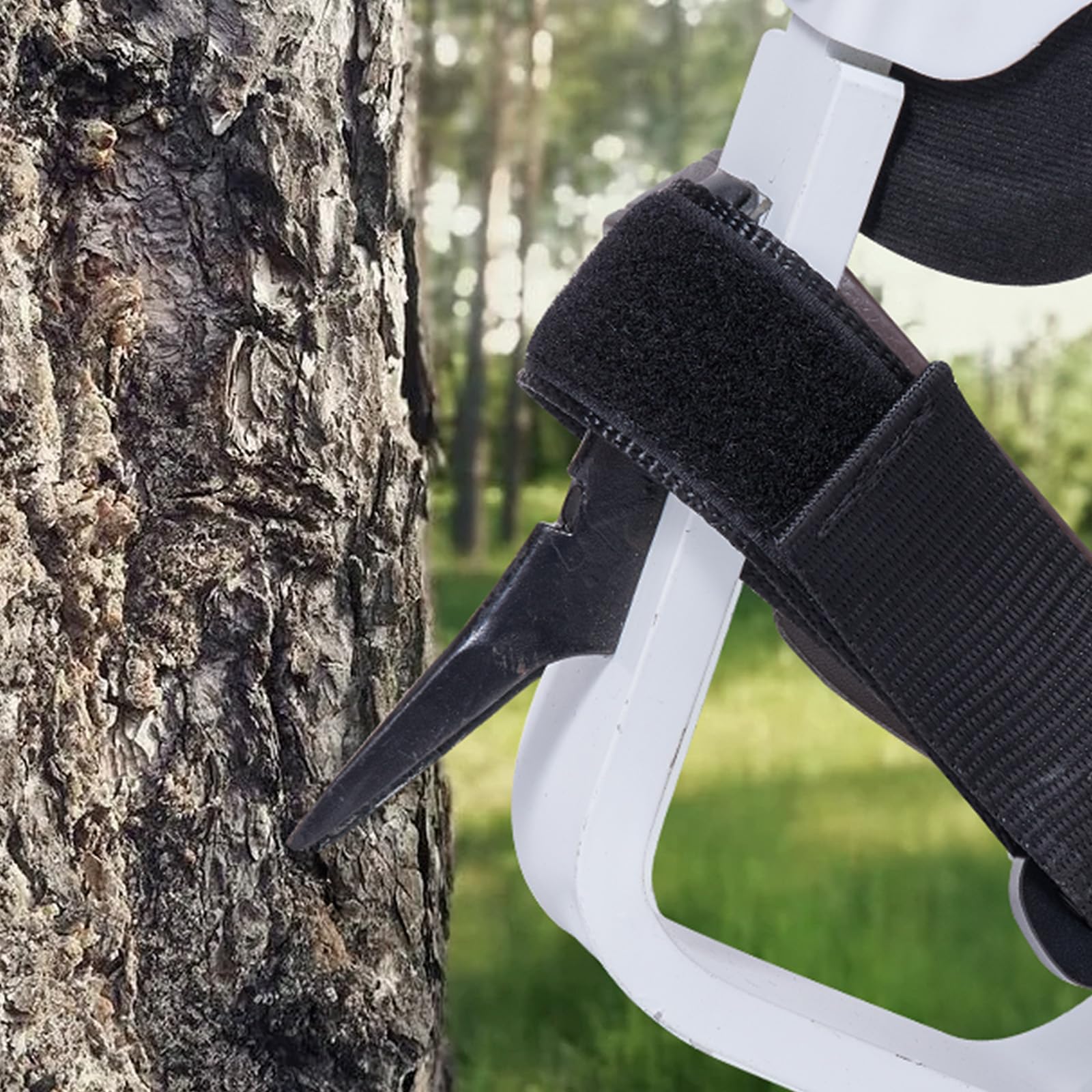 VEVOR Baumkletterspikes, 1 Paar höhenverstellbare Kletterspuren, 158.8 kg Tragfähigkeit, Baumkletterausrüstung mit Gurten, Baumpflegerausrüstung für Kletterer, Jagd, Obstpflücken