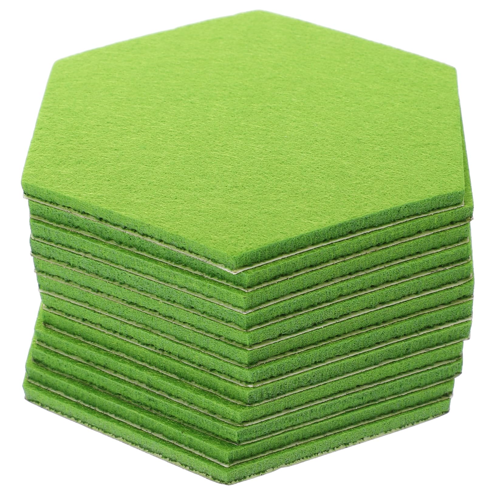 Uonlytech Hexagon Wall Panels Felt Tiles Bulletin Board Felt Wall Stickers Easy to Install Memo Board
