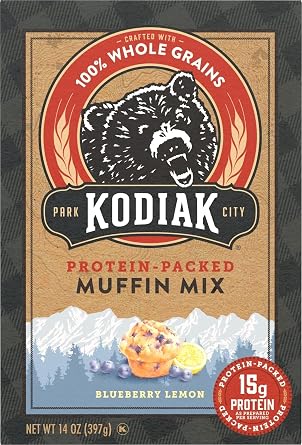 Kodiak Protein Muffin Mix, Blueberry Lemon, High Protein, 1pk