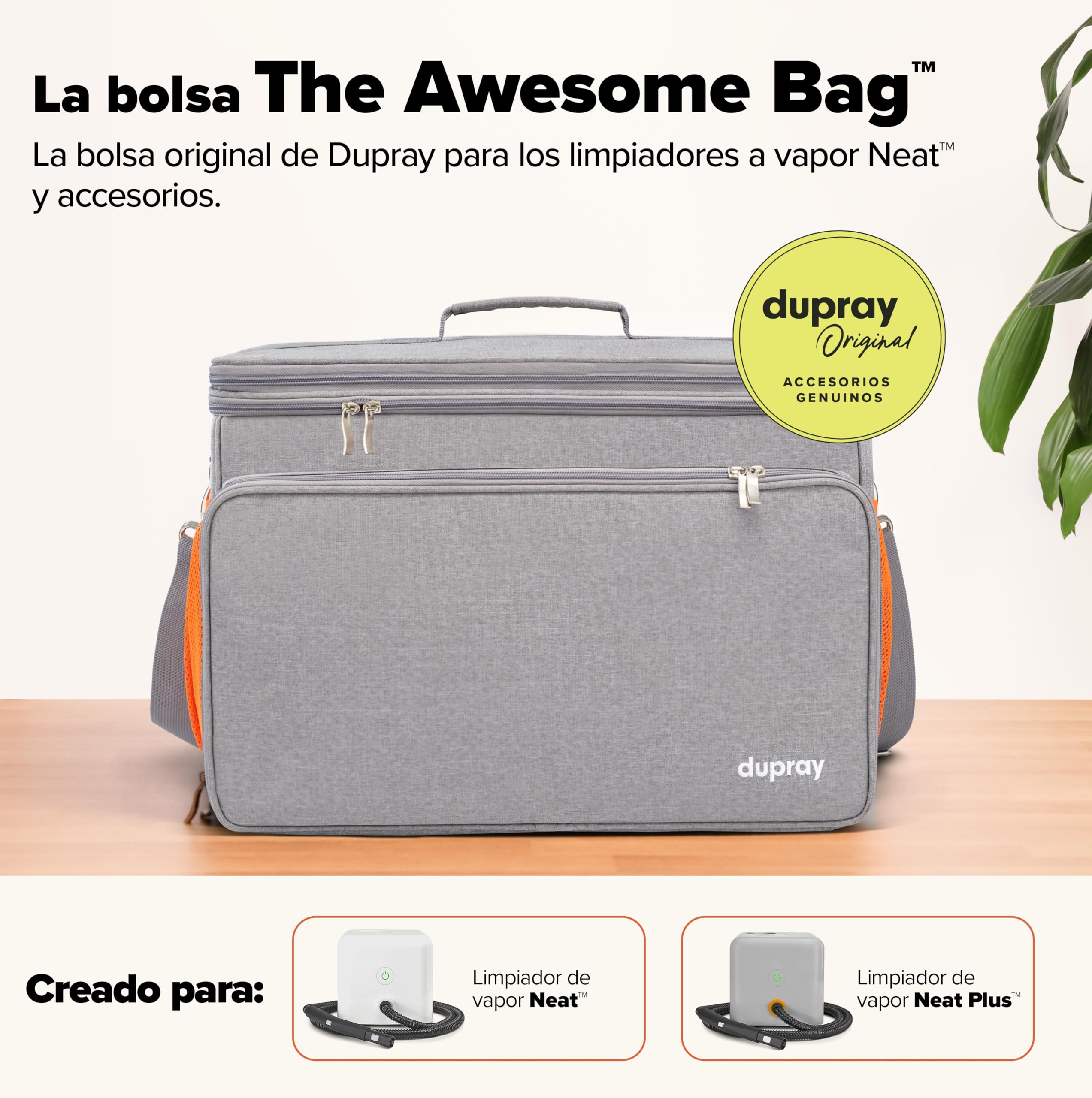 Dupray Neat Plus Limpiador a Vapor – 18 Accesorios, Vapor Potente sin Químicos, Limpieza Profunda para Suelos, Sofás, Cocina, Baño y Coche