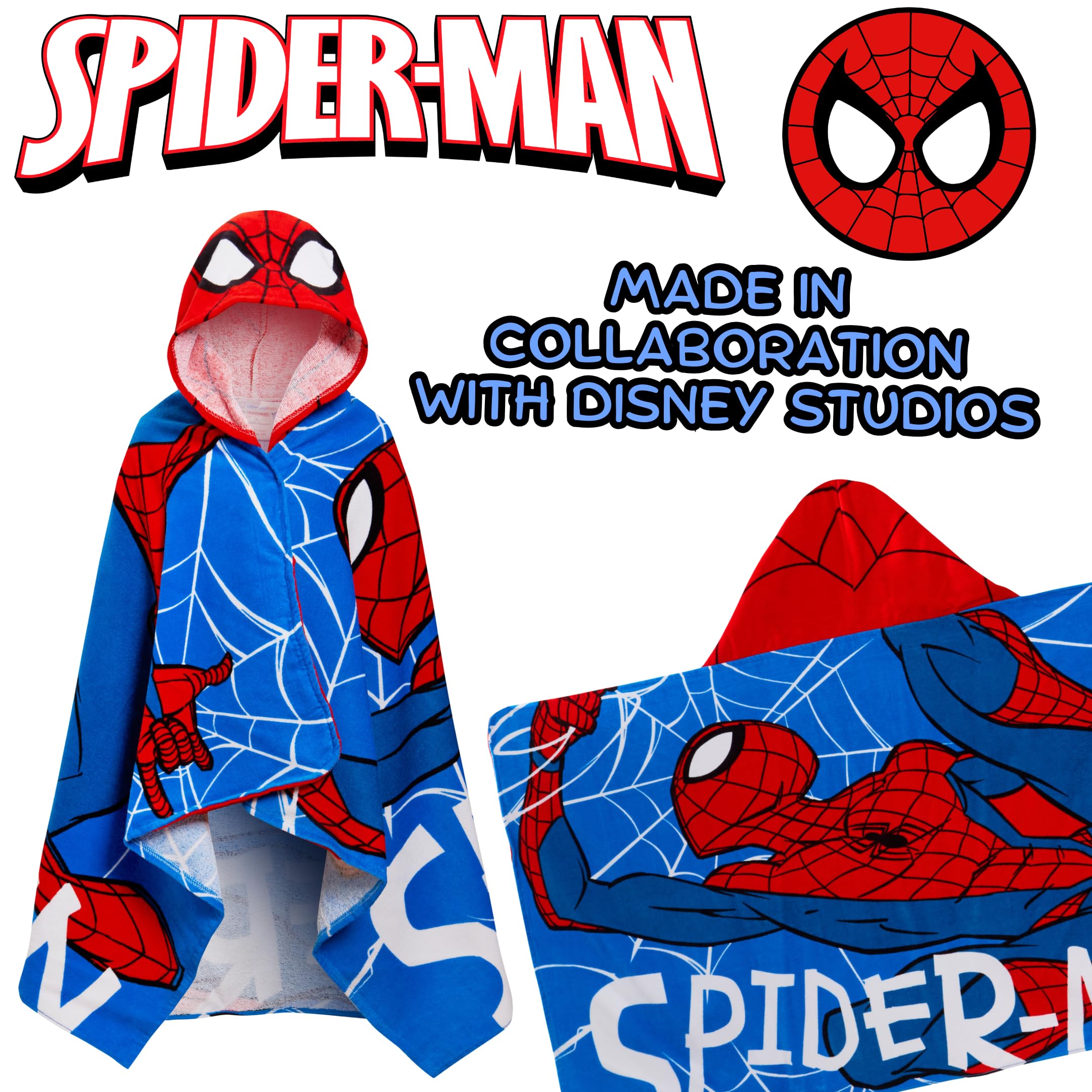 Spider-Man Ręcznik z kapturem 100% bawełna odzież Avengers ponczo dla dzieci ręcznik plażowy do pływania owinąć chłopcy sukienka do przewijania