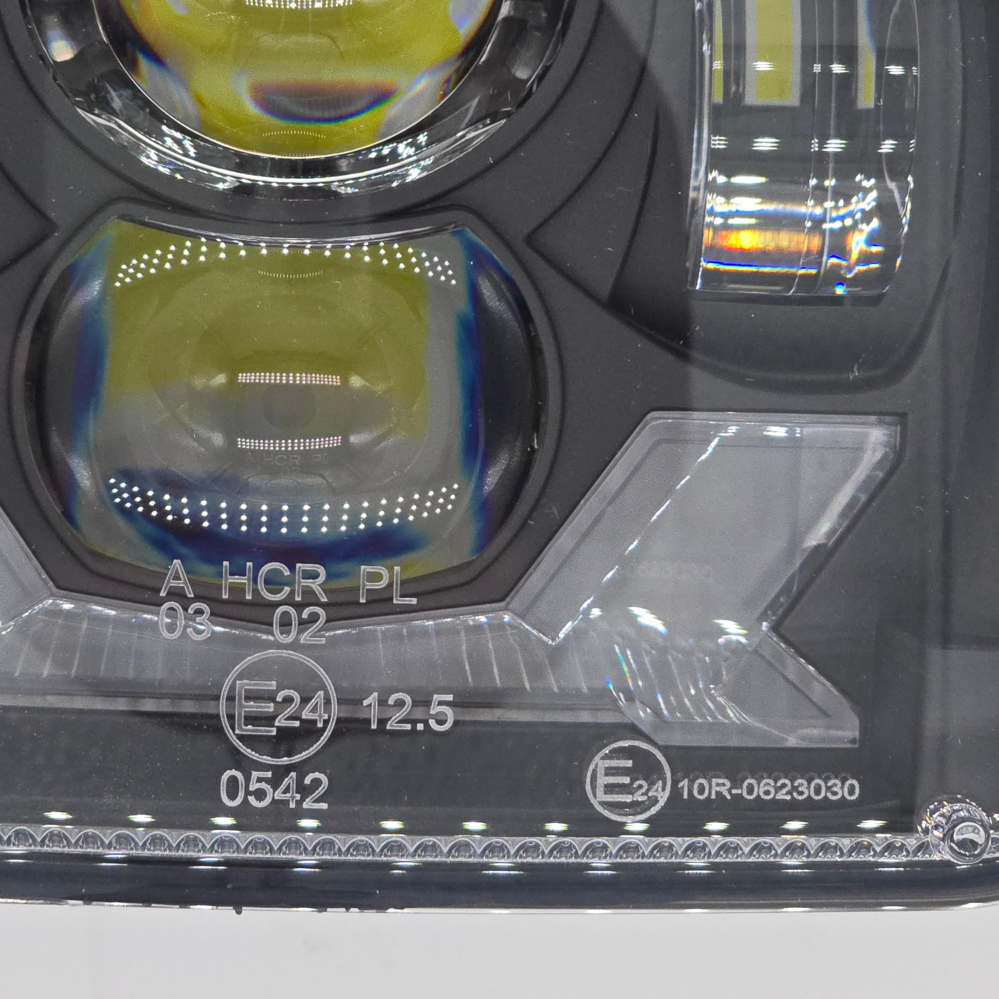 Faros LED 5x7 Homologados con Luz Diurna, Cruce y Largas - 85W, 6000K, Carcasa de Aluminio con Válvula Anticondensación, 12-24V (2 pc)