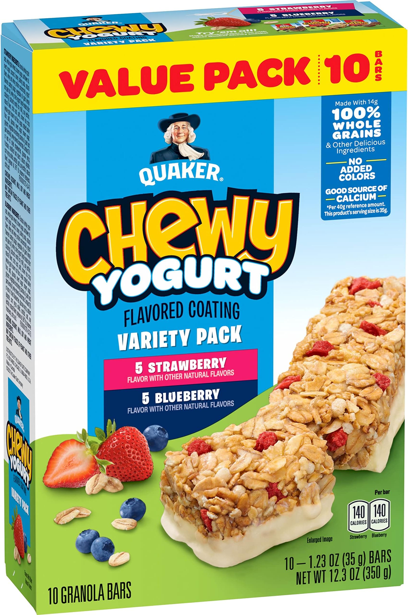 Quaker Chewy Yogurt Bars - Variety Pack 10ct