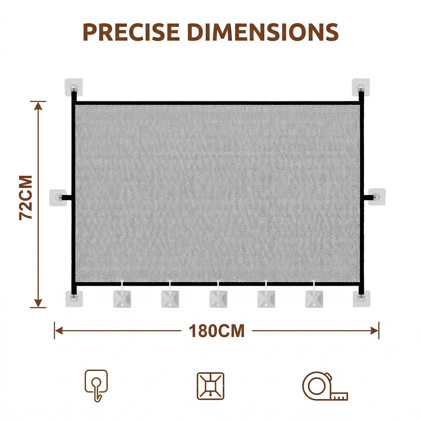 1 Pcs Cancelletto Cani, Barriera per Cani, Cancello Scale per Bambini e Animali Domestici, Cancelletto per Gatti per Porte, Scale e Corridoi, Uso Interni ed Esterni (180 * 72 cm)