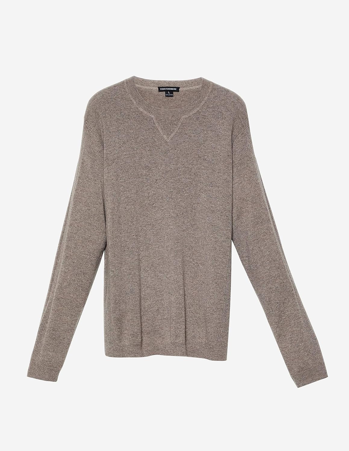 State Cashmere Essential Crewneck Sweater 100% Pure Cashmere Pullover Knitted Base Layer for Men - Image 7